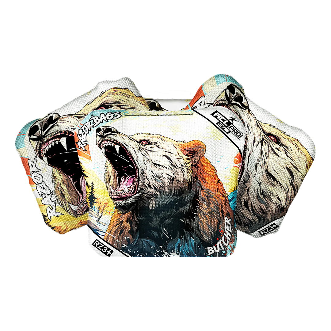 Butcher | Alaskan Grizzly 2 | ACL PRO Razor Cornhole Bags