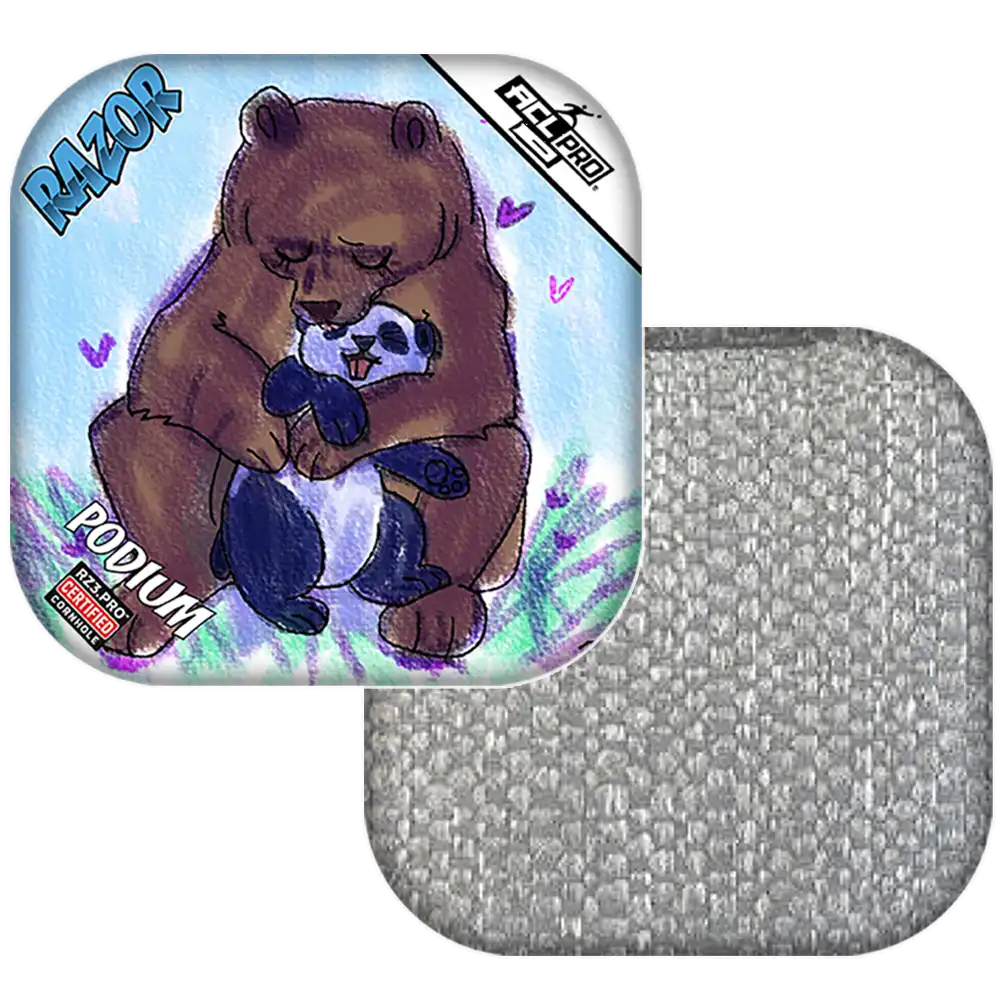 Podium | Bear Hug | ACL PRO Razor Cornhole Bags