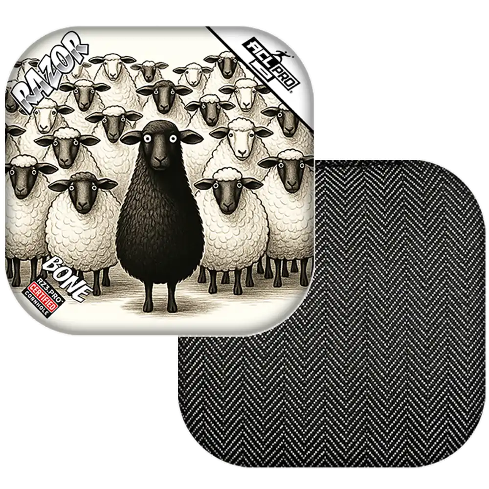 Bone | Black Sheep | ACL PRO Razor Cornhole Bags