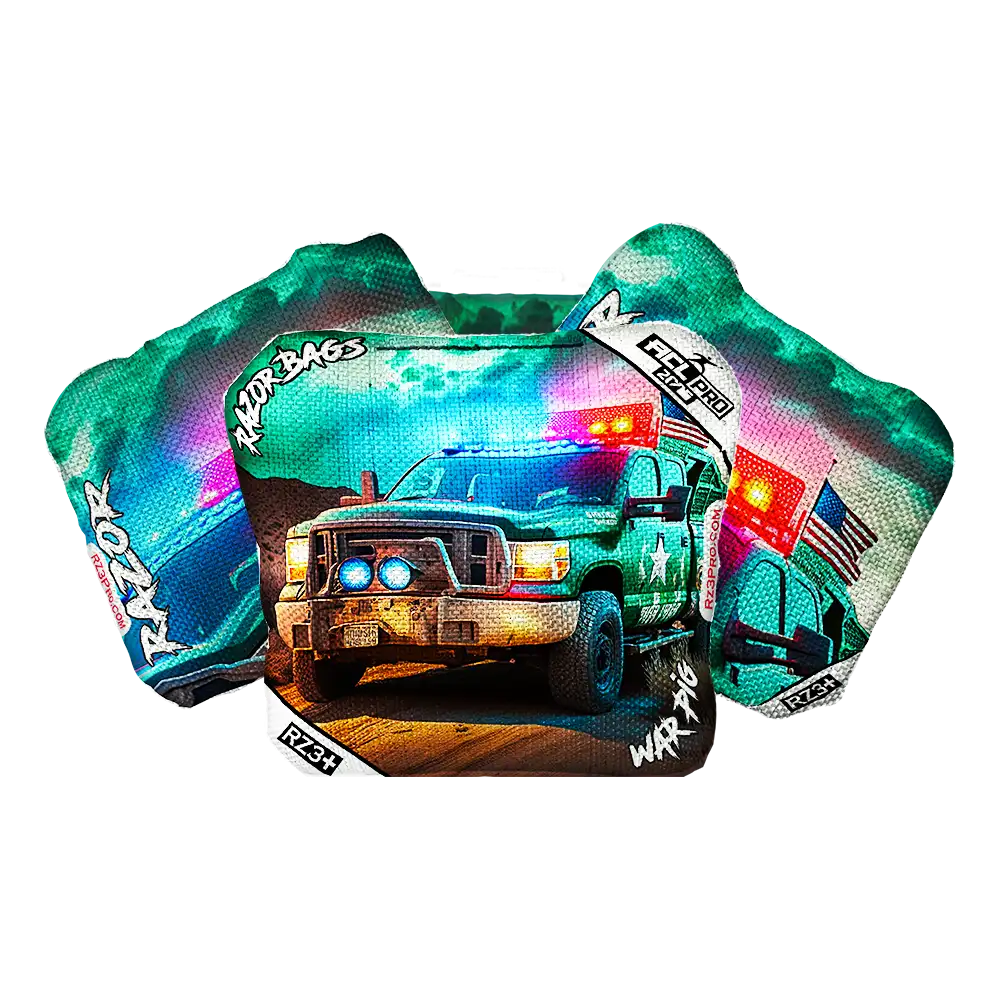 War Pig | Hero Border Patrol | ACL PRO Razor Cornhole Bags