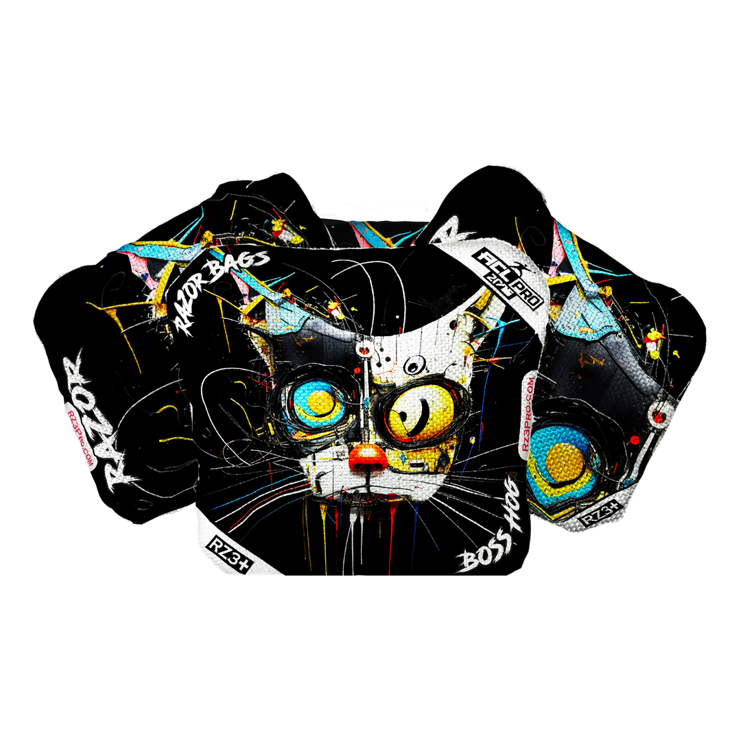 Boss Hog | Cat Abstract | ACL PRO Razor Cornhole Bags
