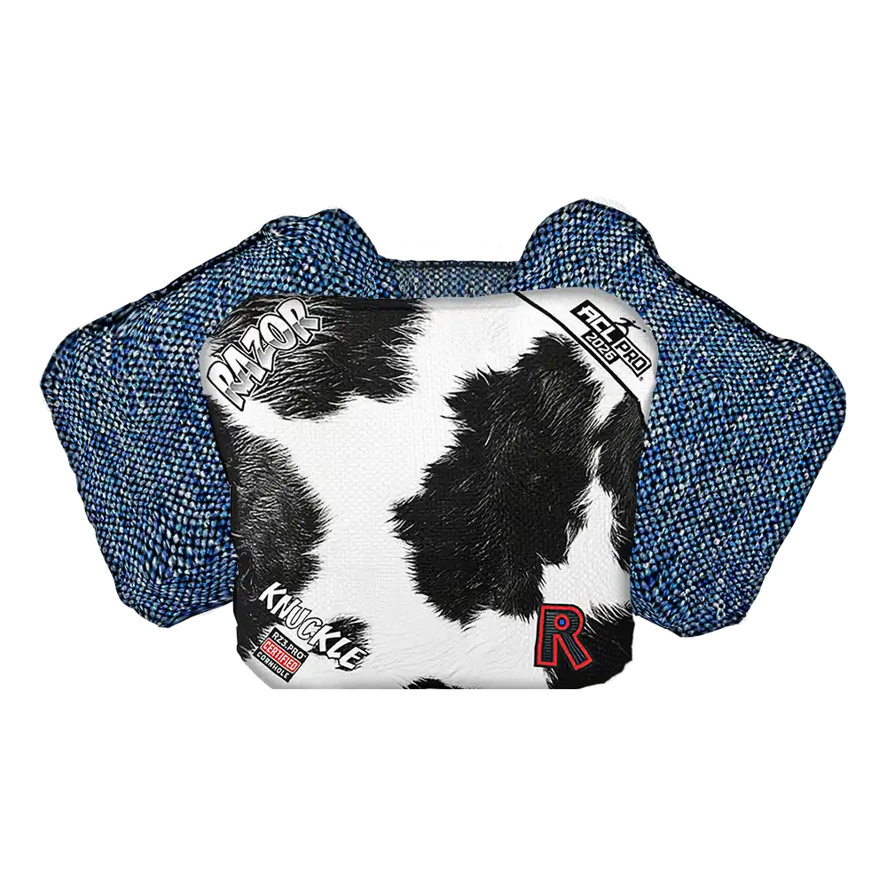 Knuckle | Cow Print | ACL PRO Razor Cornhole Bags