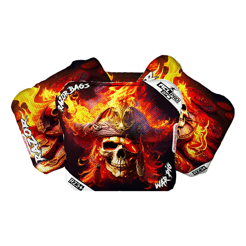 War Pig | Fire Pirate | ACL PRO Razor Cornhole Bags
