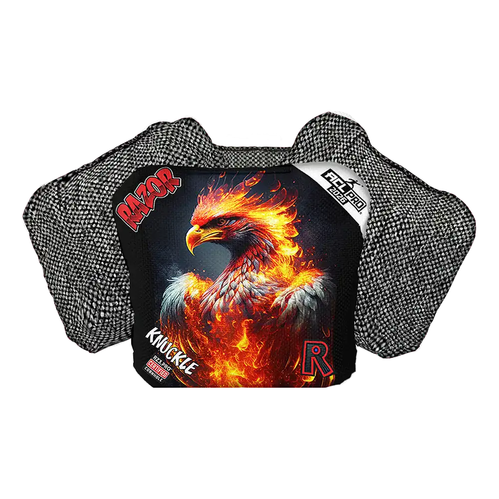 Knuckle | Fire Phoenix | ACL PRO Razor Cornhole Bags