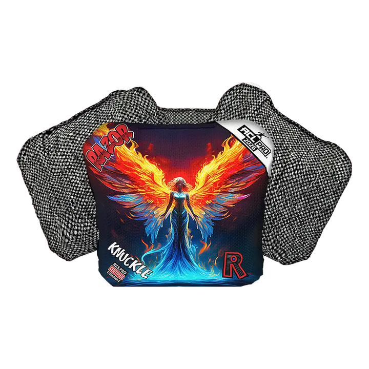Knuckle | Flame Angel | ACL PRO Razor Cornhole Bags