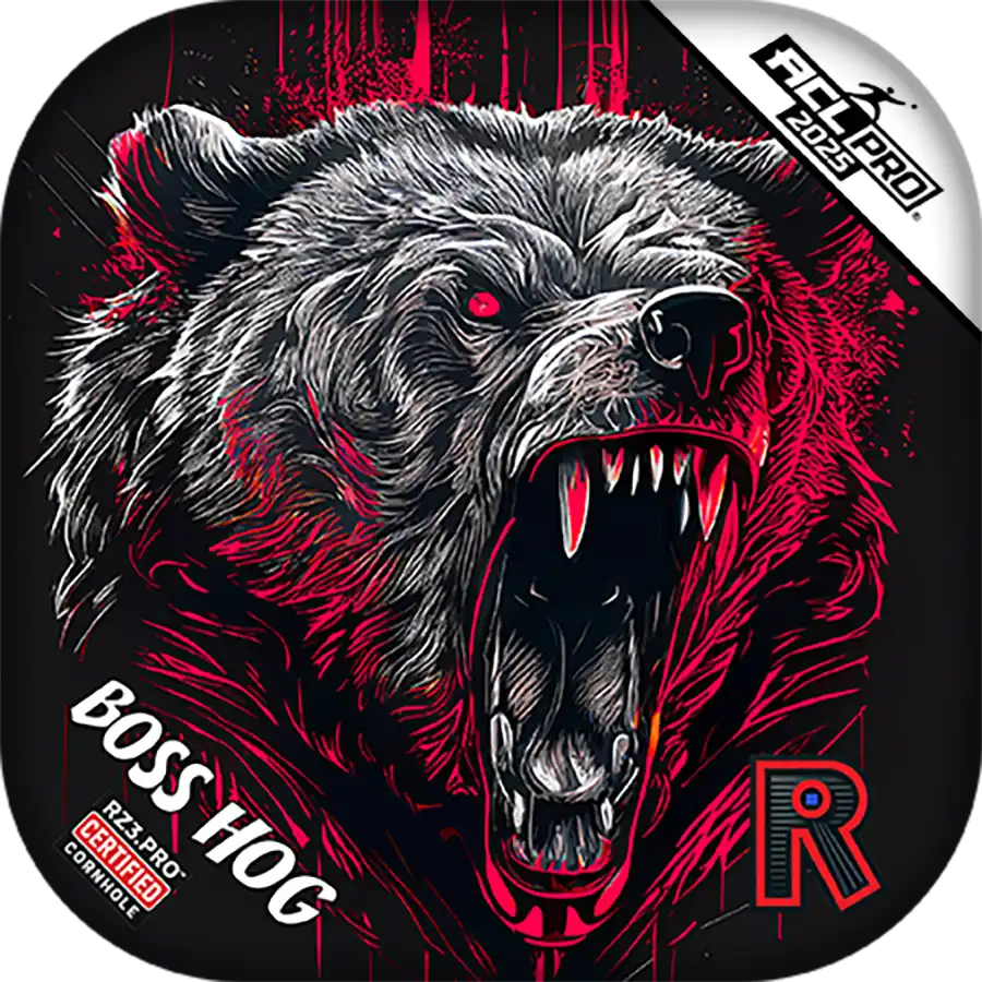 Boss Hog | Grizzly Black Series | ACL PRO Razor Cornhole Bags