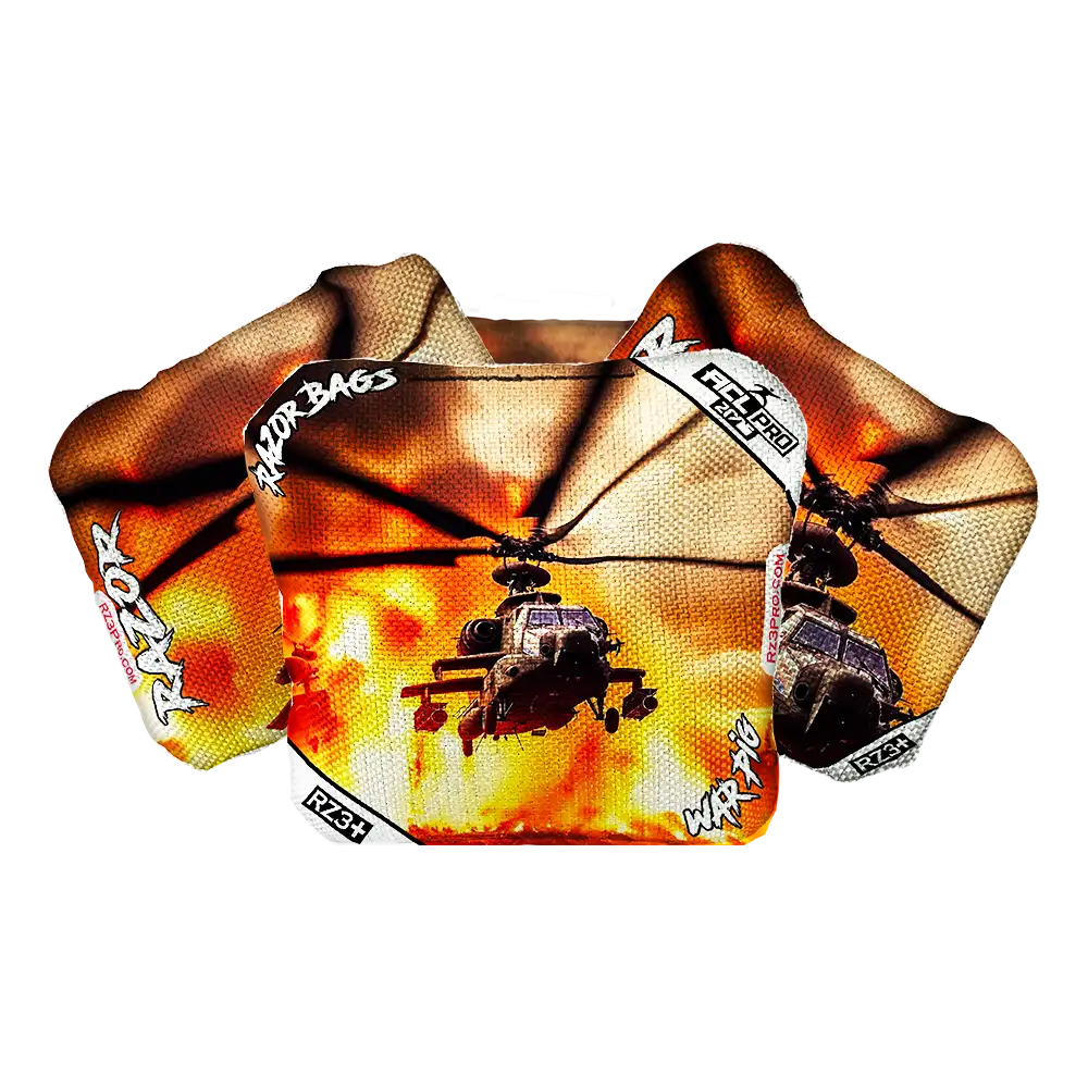 War Pig | Hero Helo | ACL PRO Razor Cornhole Bags