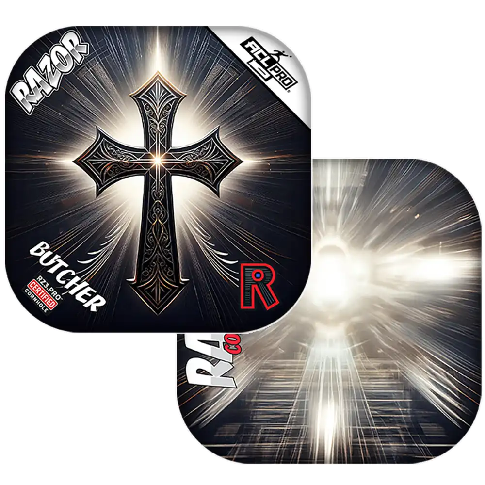 Butcher | Light Cross | ACL PRO Razor Cornhole Bags