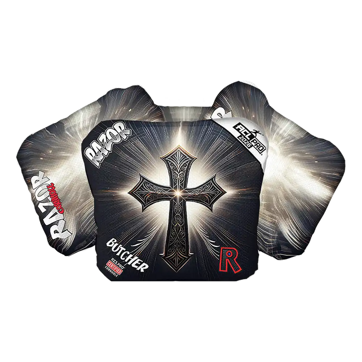 Butcher | Light Cross | ACL PRO Razor Cornhole Bags