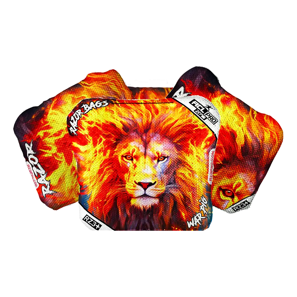 War Pig | Lion Flame | ACL PRO Razor Cornhole Bags