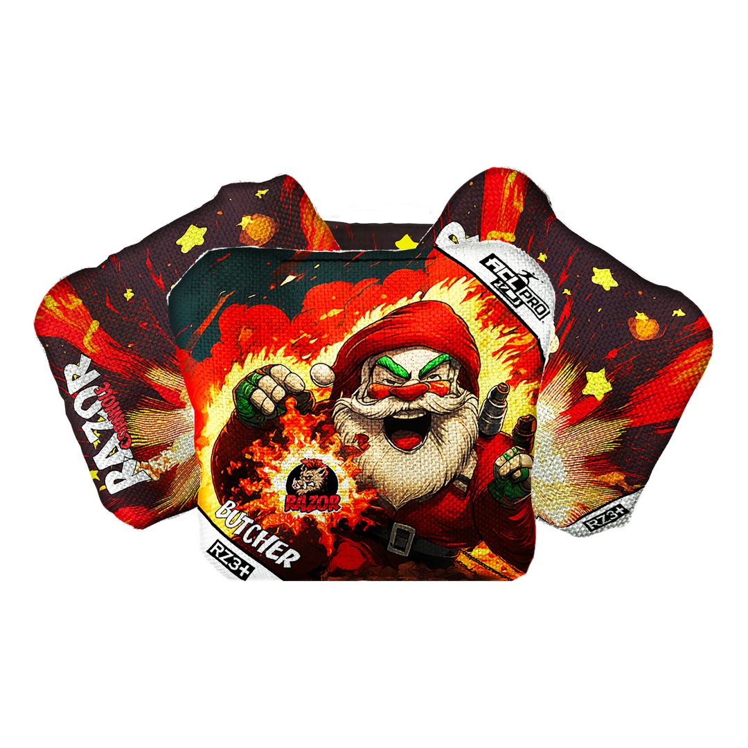 Butcher | Merry Nickmas | ACL PRO Razor Cornhole Bags