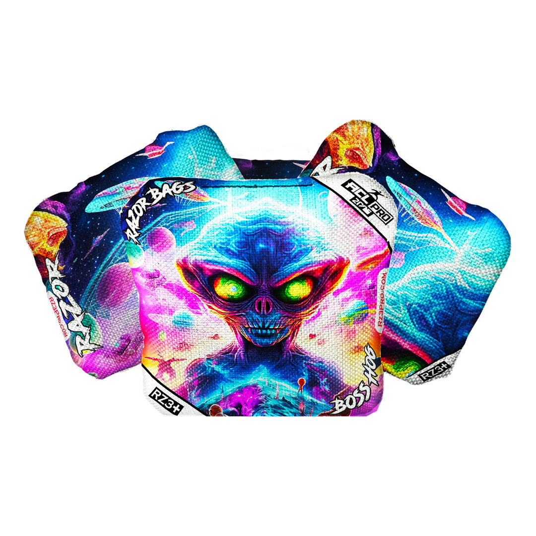 Boss Hog | Alien No Alone 2 | ACL PRO Razor Cornhole Bags