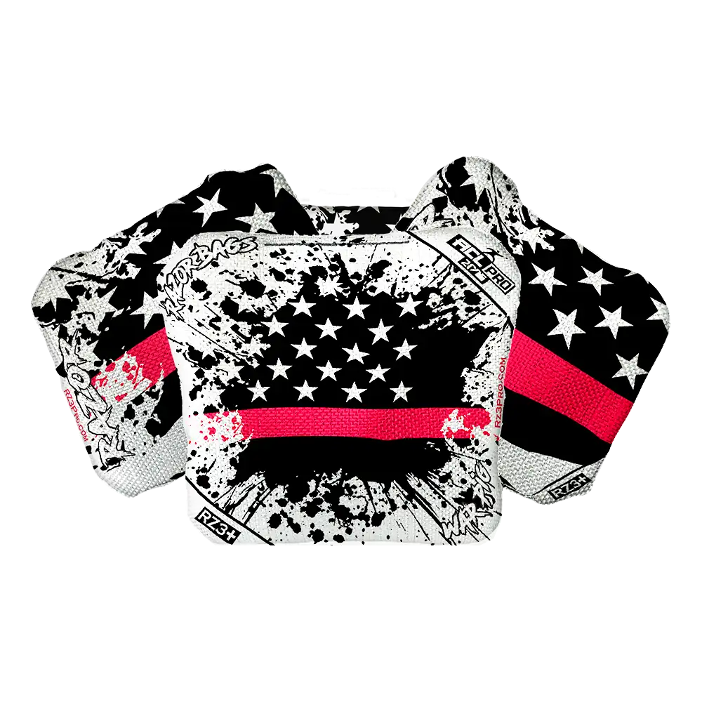 War Pig | Red Line Flag | ACL PRO Razor Cornhole Bags
