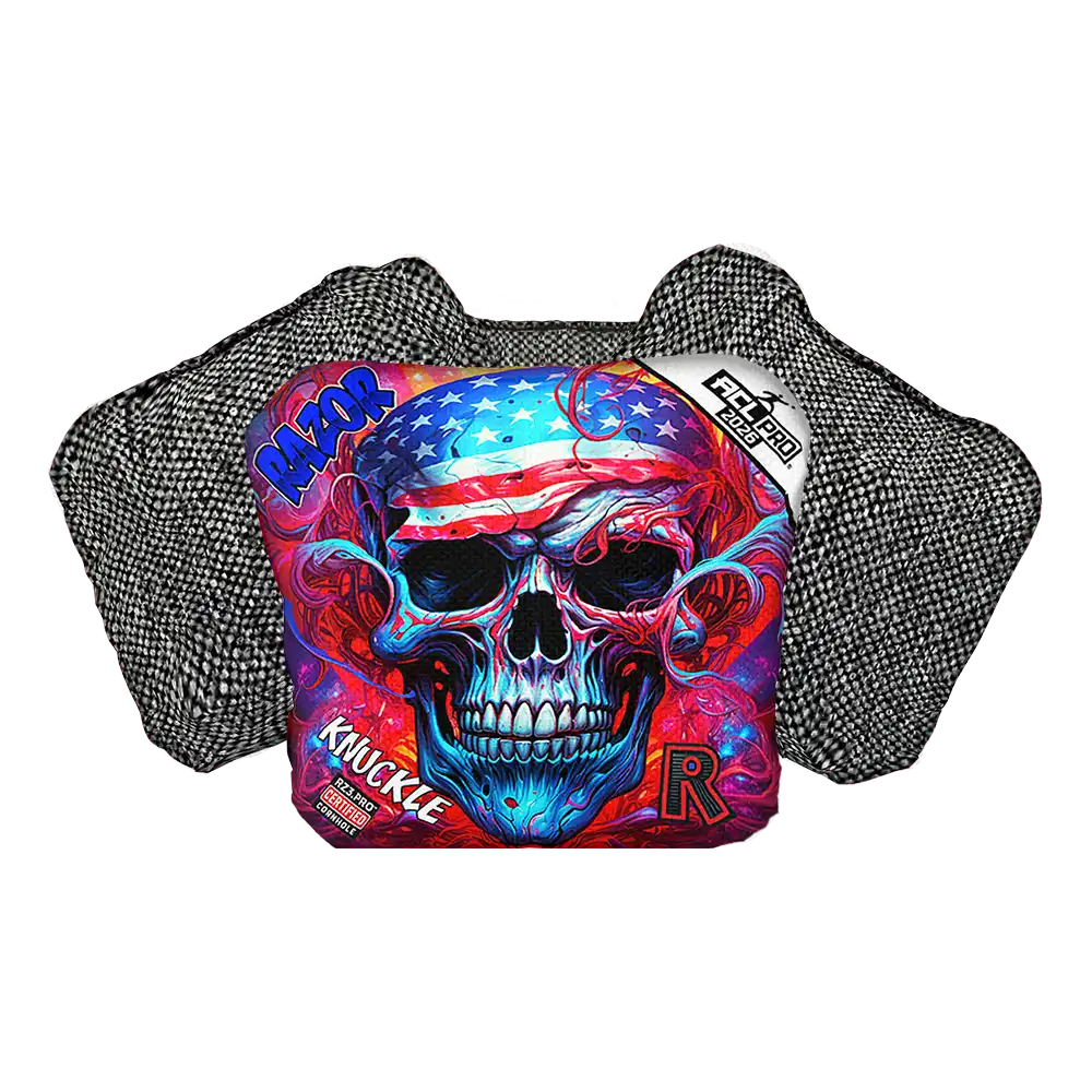 Knuckle | Skull Merica | ACL PRO Razor Cornhole Bags