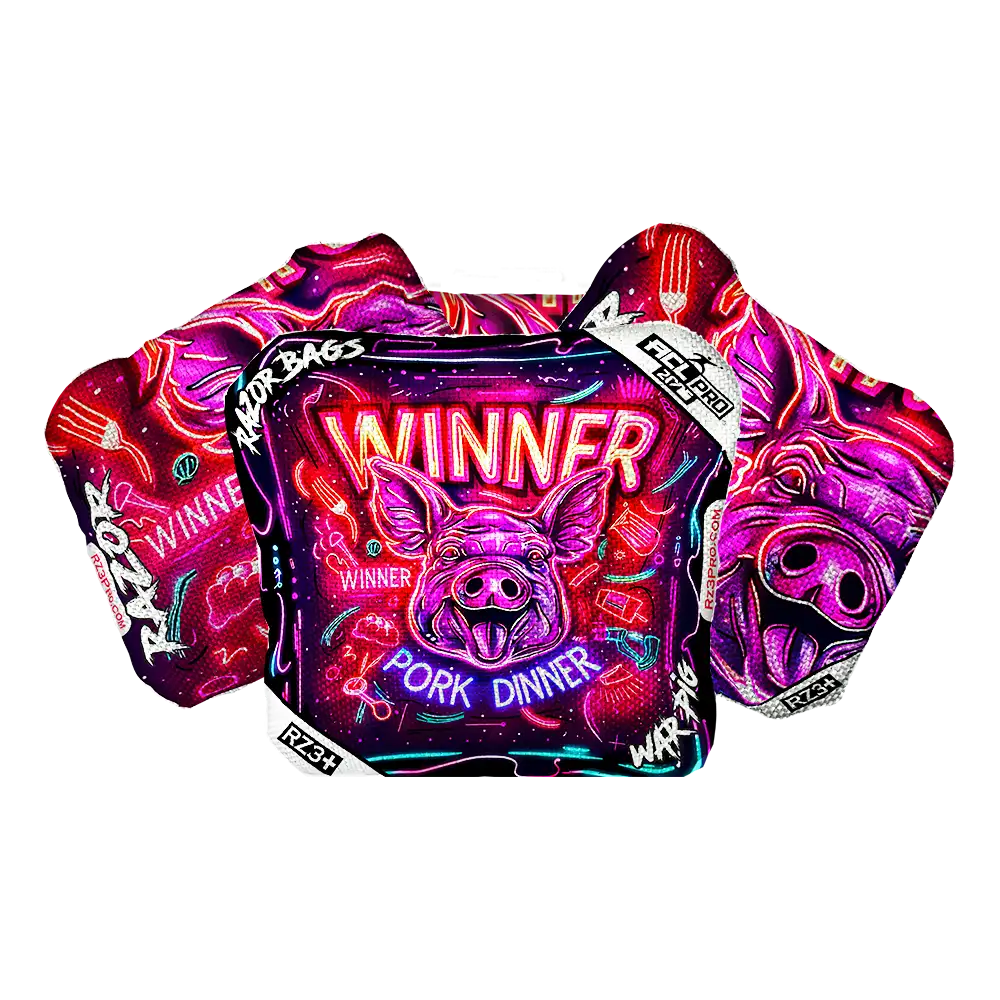 War Pig | Winner Dinner | ACL PRO Razor Cornhole Bags