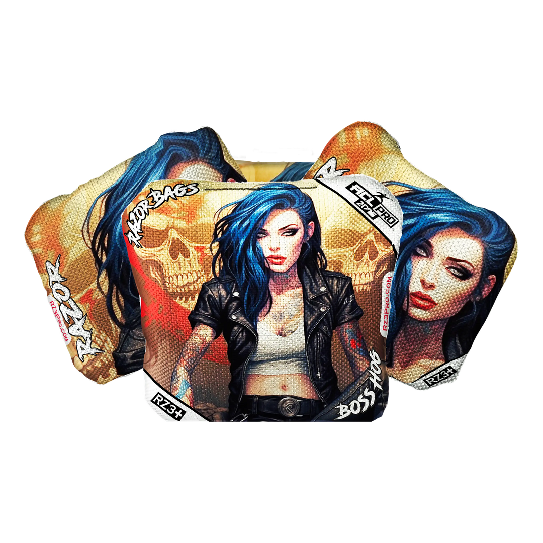 Boss Hog | Woman Skulls | ACL PRO Razor Cornhole Bags