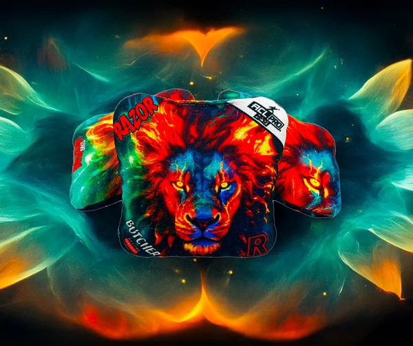 Razor Lion Cosmos Butcher Corn hole Bags ACL