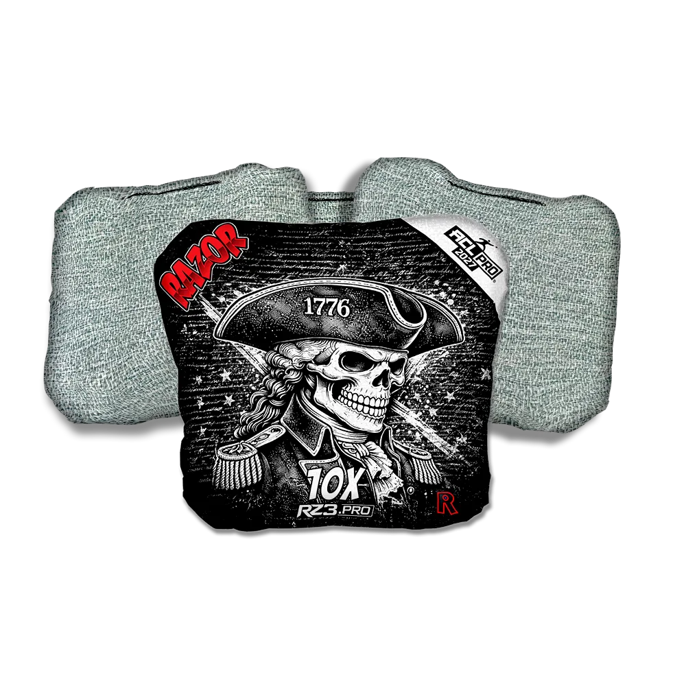 10 X PRO 1776 Light Back Cornhole Bags