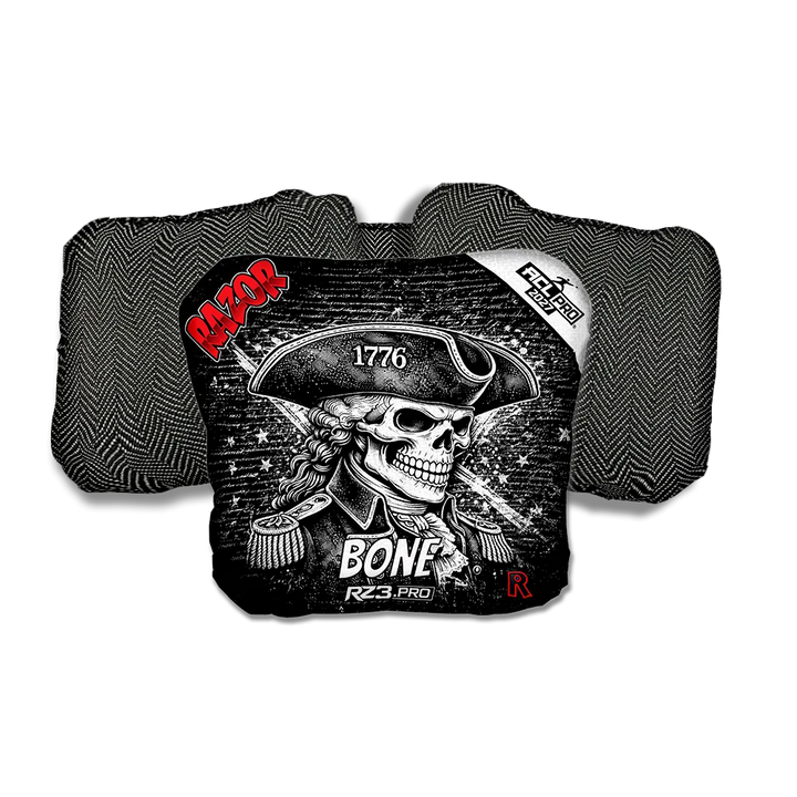 Bone PRO 1776 Black Back Cornhole Bags