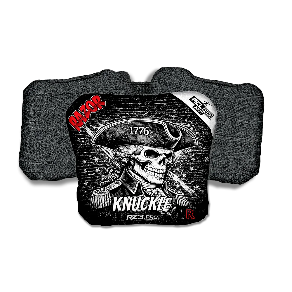Knuckle PRO 1776 Black Back Cornhole Bags