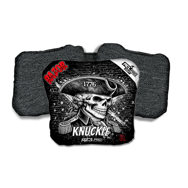 Knuckle PRO 1776 Black Back Cornhole Bags