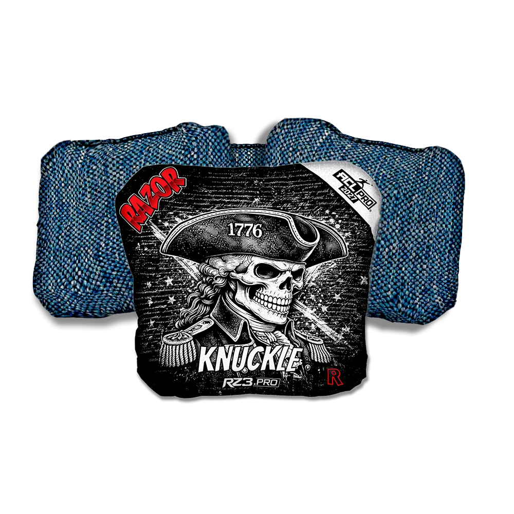Knuckle PRO 1776 Blue Back Cornhole Bags