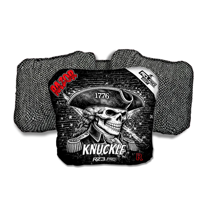 Knuckle PRO 1776 Gray Back Cornhole Bags