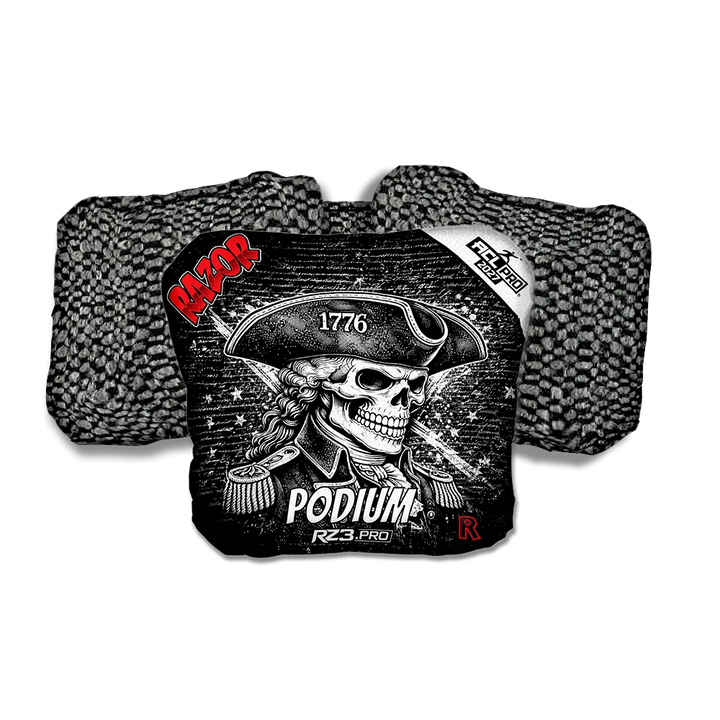 Podium PRO 1776 Black Back Cornhole Bags