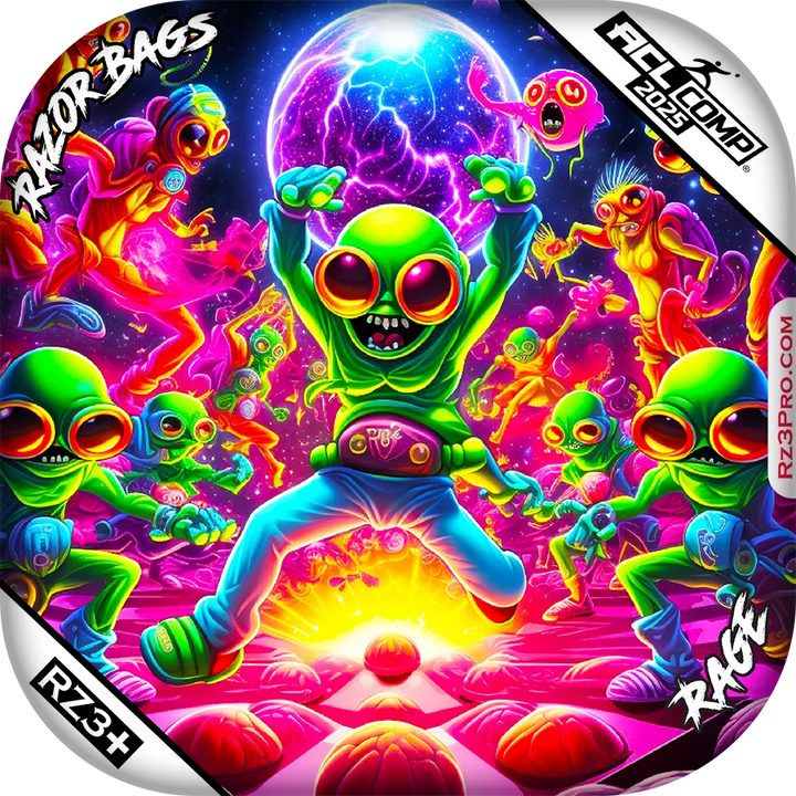 Rage | Alien Dance Party | ACL COMP Razor Cornhole Bags