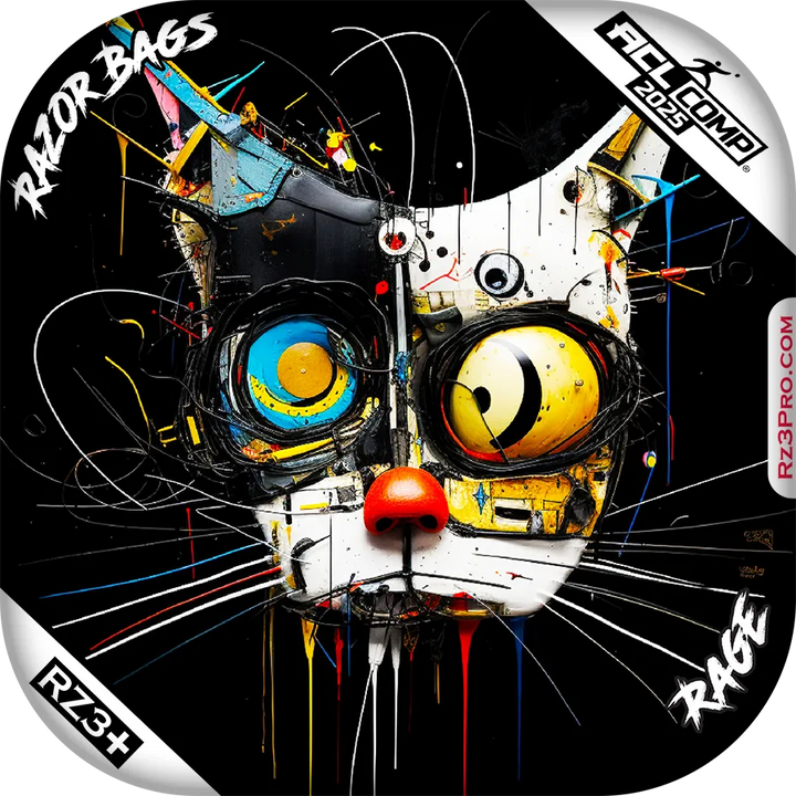 Rage | Cat Abstact | ACL COMP Razor Cornhole Bags