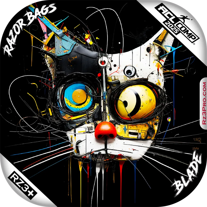 BLADE | Cat Abstract | ACL COMP Cornhole Bags by Razor Bags (Razor Cornhole)