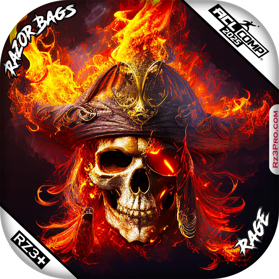 Rage | Fire Pirate | ACL COMP Razor Cornhole Bags
