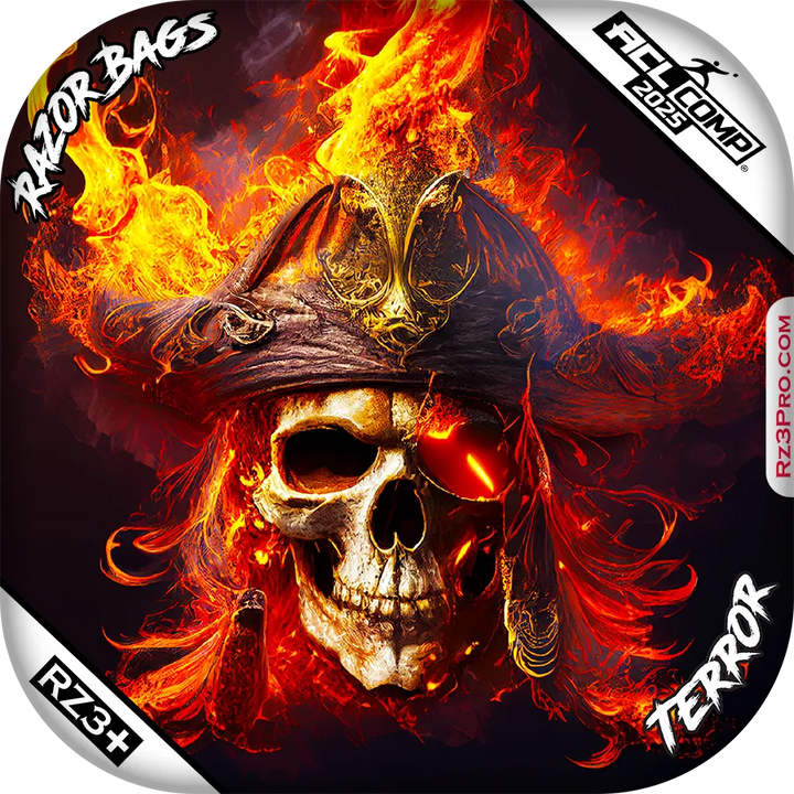Terror | Fire Pirate | ACL COMP Razor Cornhole Bags