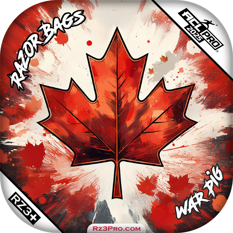 Mapple Leaf-acl-pro-war-pig-razor-corn hole-bags-ACL