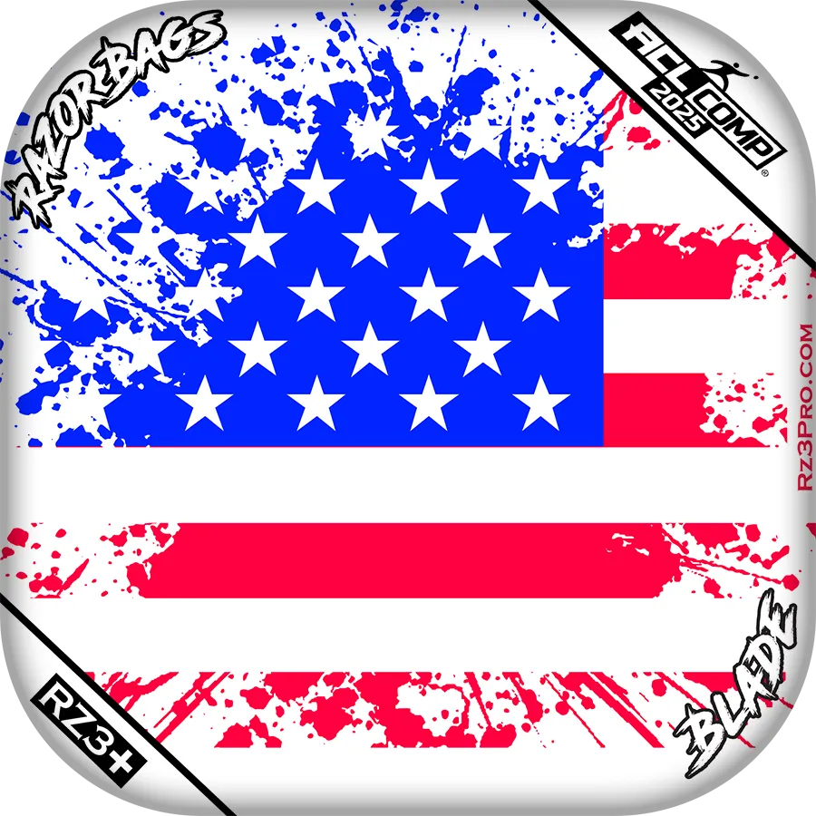 BLADE | Merica Flag | ACL COMP Cornhole Bags by Razor Bags (Razor Cornhole)