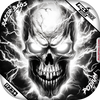 Skull Lightning Strike / Silver