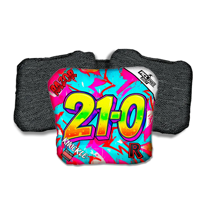Knuckle PRO 21 0 Black Back Cornhole Bags