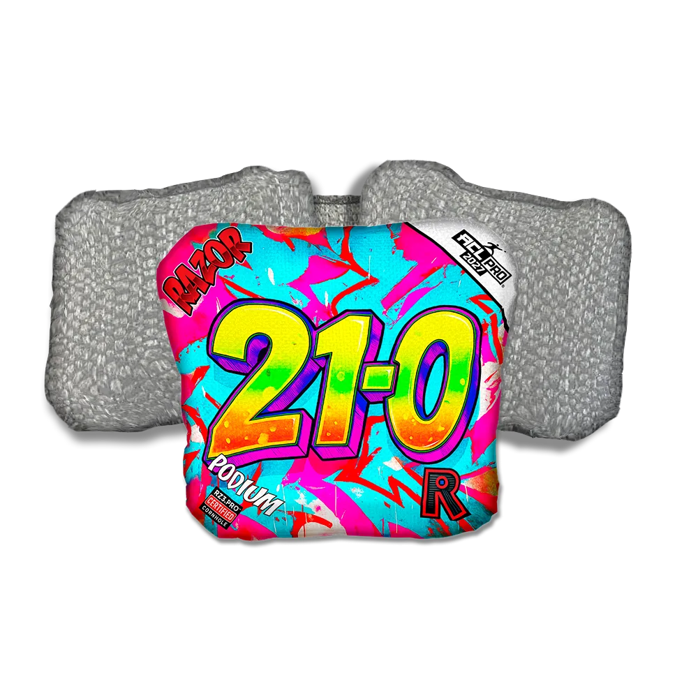 Podium PRO 21 0 Silver Back Cornhole Bags