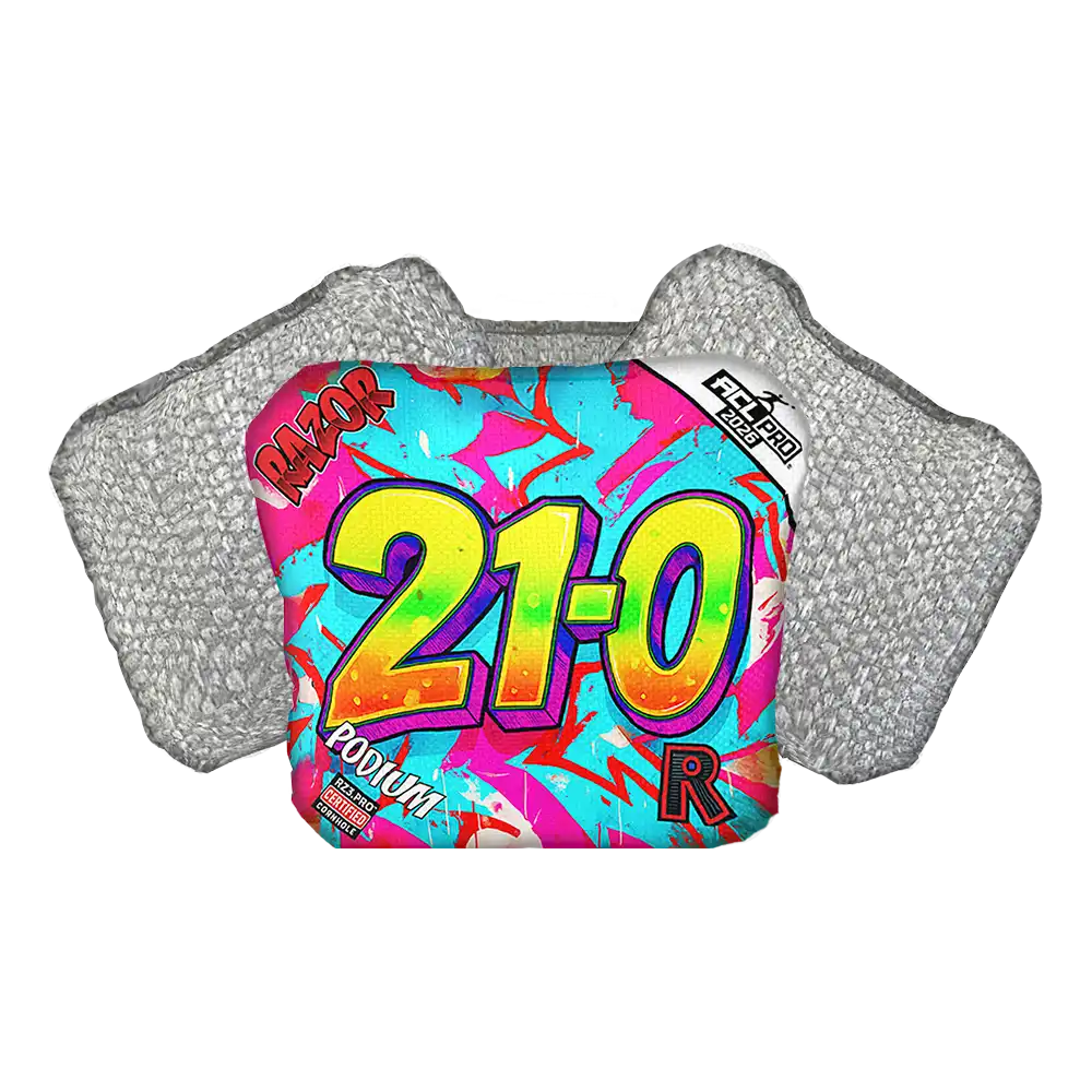 Podium | 21-0 | ACL PRO Razor Cornhole Bags