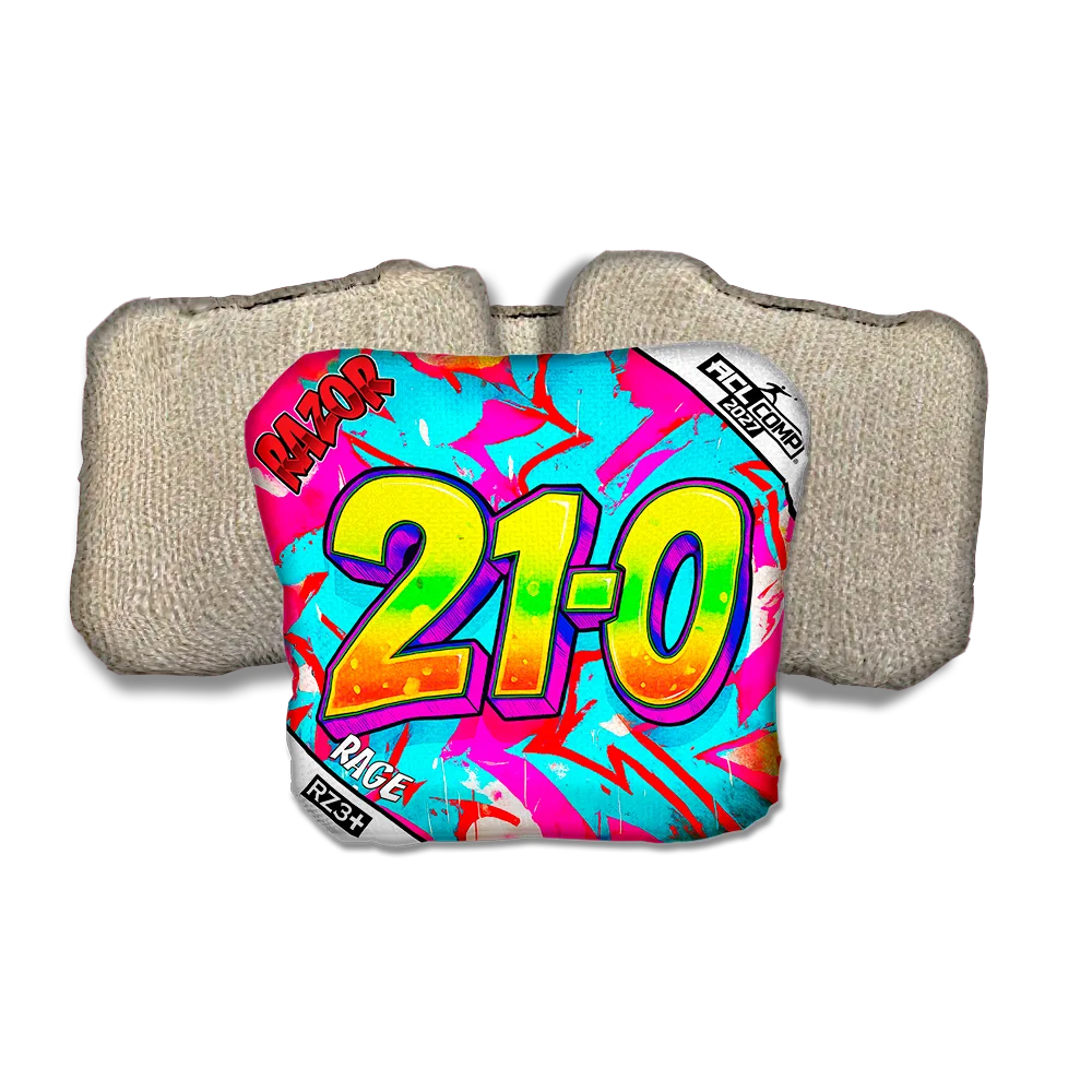 Rage COMP 21 0 Tan Back Cornhole Bags