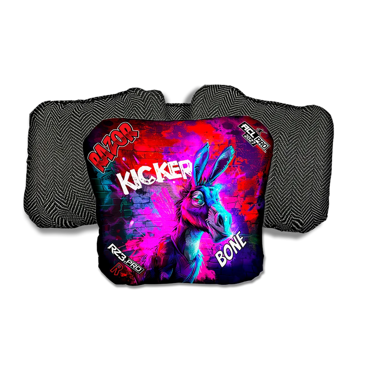 Bone PRO Ass Kicker Black Back Cornhole Bags