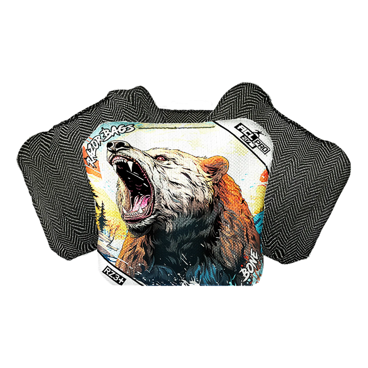 Bone | Alaskan Grizzly 2 | ACL PRO Razor Cornhole Bags