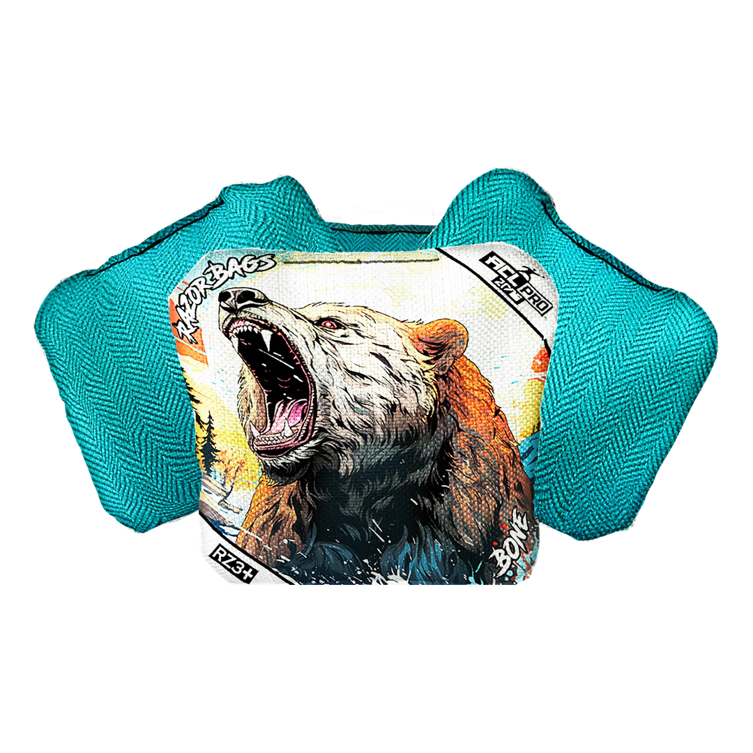 Bone | Alaskan Grizzly 2 | ACL PRO Razor Cornhole Bags