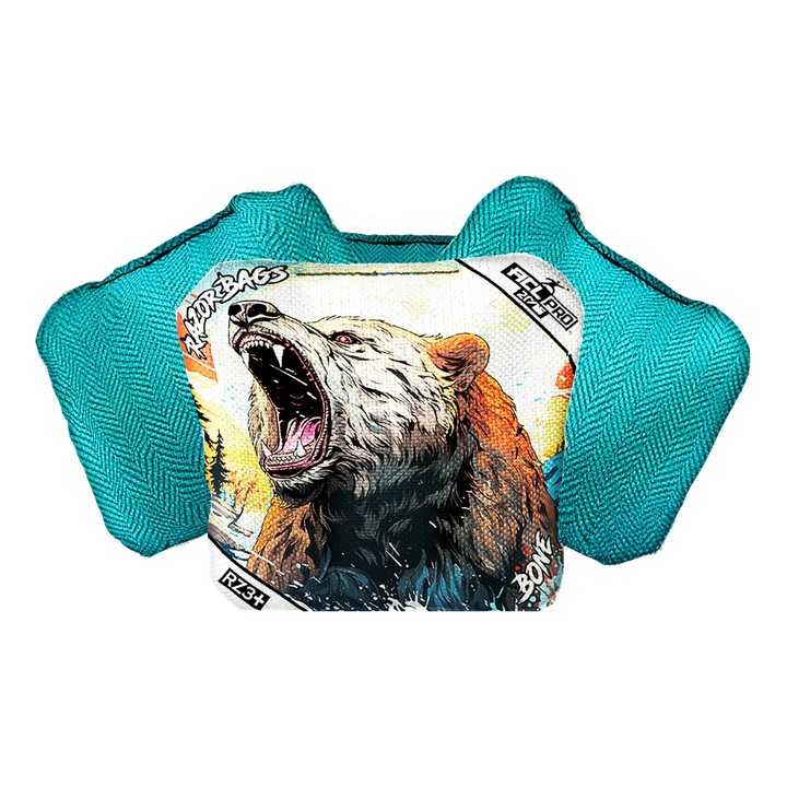 Bone | Alaskan Grizzly 2 | ACL PRO Razor Cornhole Bags