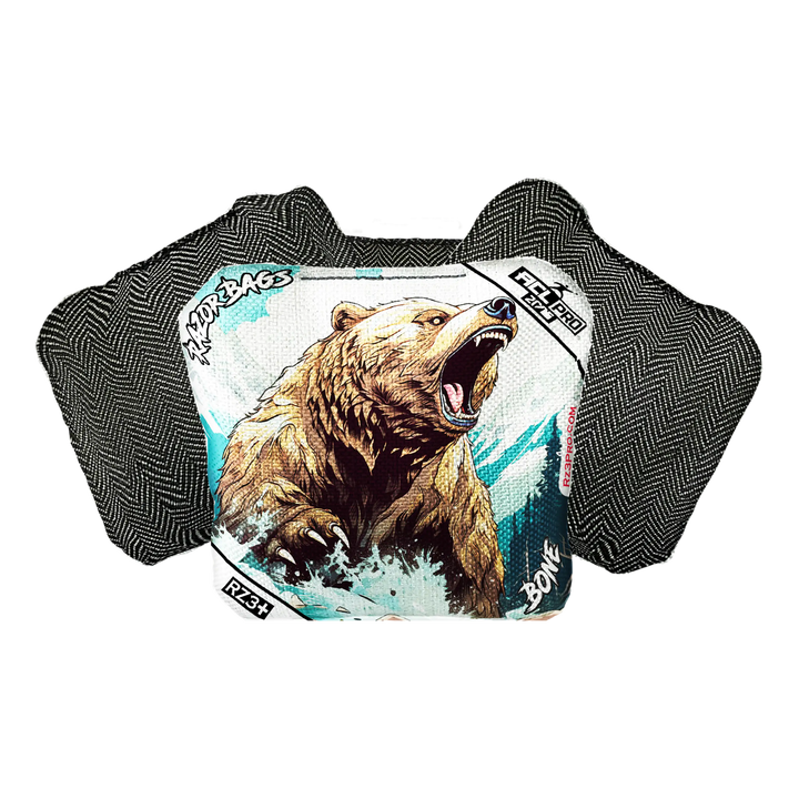 Bone | Alaskan Grizzly | ACL PRO Razor Cornhole Bags