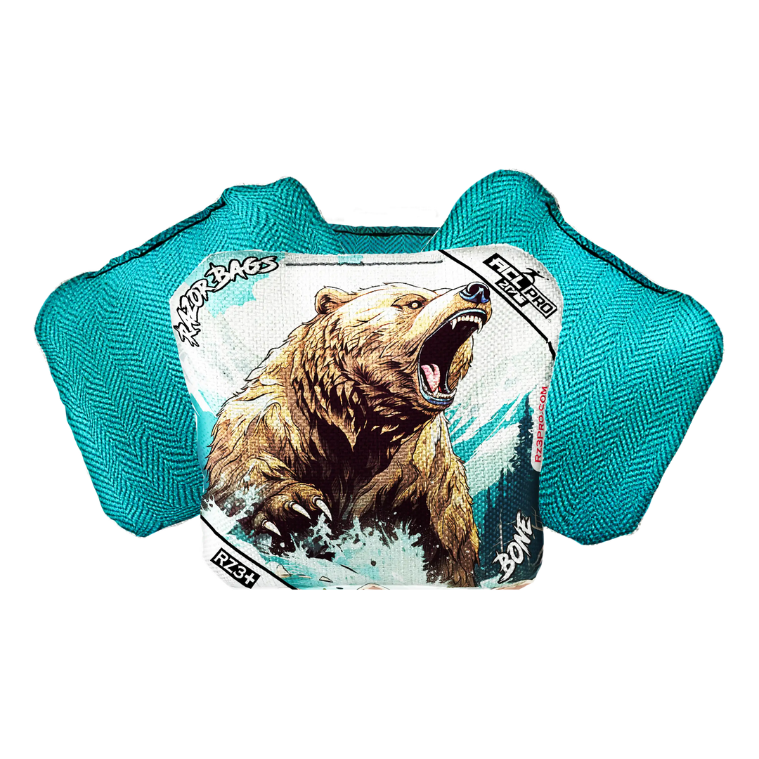 Bone | Alaskan Grizzly | ACL PRO Razor Cornhole Bags