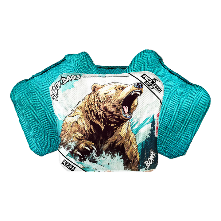 Bone | Alaskan Grizzly | ACL PRO Razor Cornhole Bags