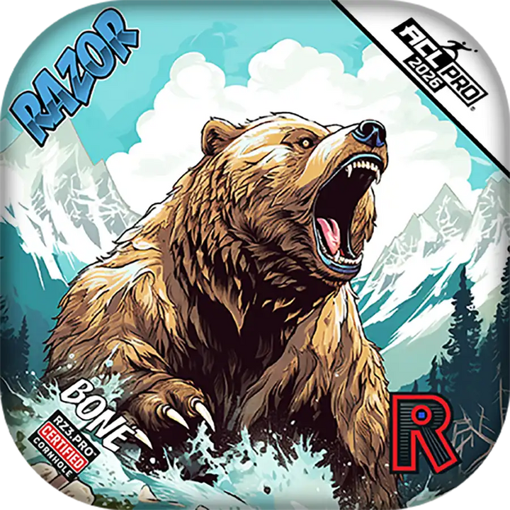 Bone | Alaskan Grizzly | ACL PRO Razor Cornhole Bags