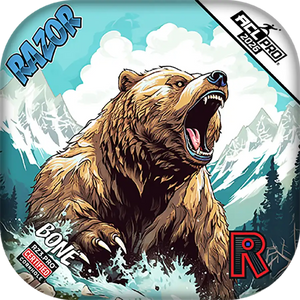 Bone | Alaskan Grizzly | ACL PRO Razor Cornhole Bags