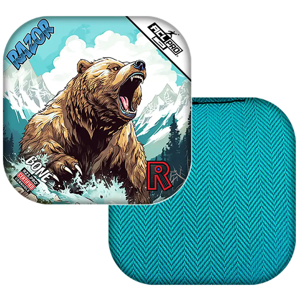 Bone | Alaskan Grizzly | ACL PRO Razor Cornhole Bags
